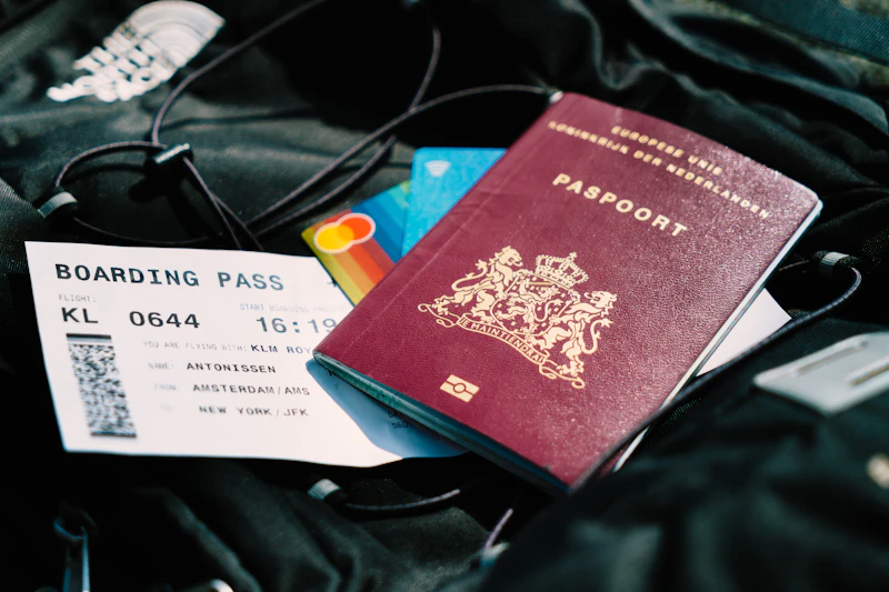 Passport and travel documents — travel health preparation
